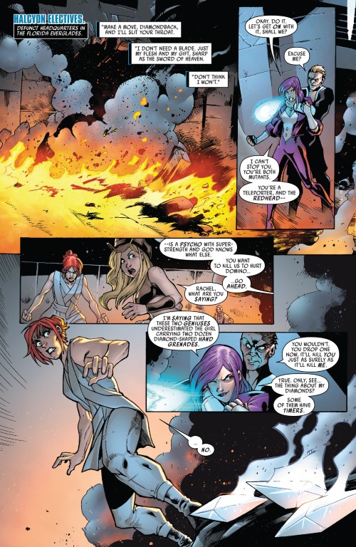 Domino 5 pg. 5 - published by A: Michael Shelfer Layouts: David Baldeon